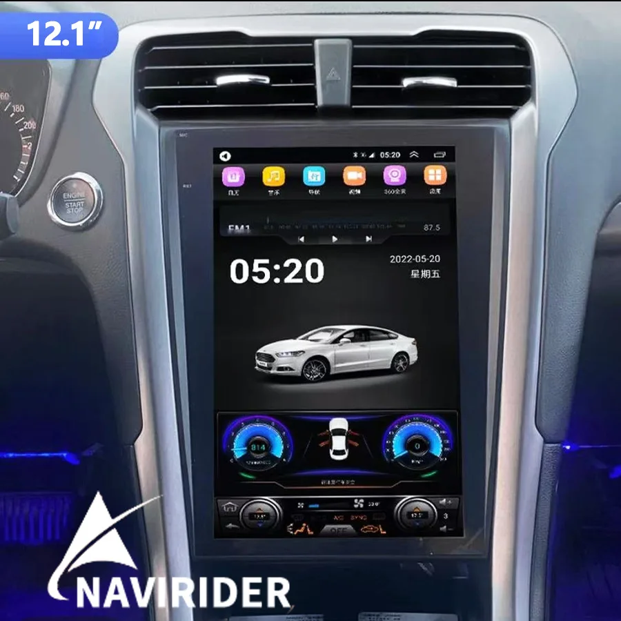 

12.1" Android Vertical Screen Car Radio For Ford Fusion Mondeo 2014 - 2019 Multimedia Stereo Video Player GPS Head Unit Carplay