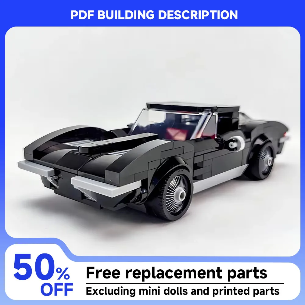 

306 pieces MOC Speed ​​Series Classic Car City Sports Car Model Building Blocks Technology Racing Car DIY Children's Toy Gift