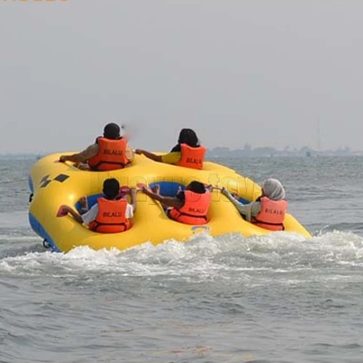 

Aqua Floating Towable Toys Tube Ski Boat Ride Inflatable Fly Tube for Water Sport Games