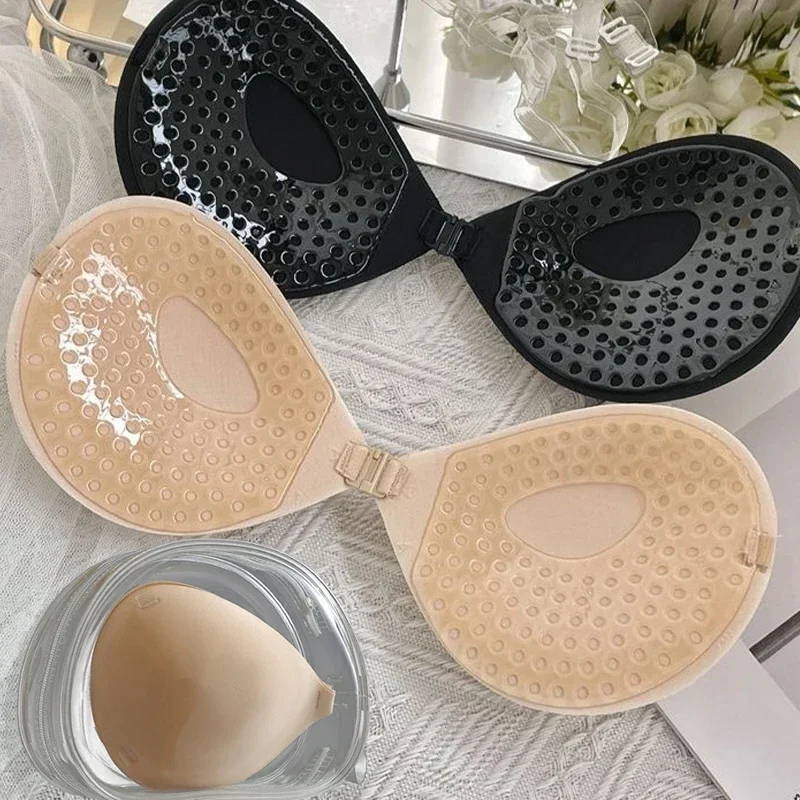 Sexy jednodílná podprsenka bez ramínek, dámská neviditelná podprsenka, spodní prádlo, prsa, okvětní lístky, lepidlo, zvedací tyčinka, bralette - náhled 2