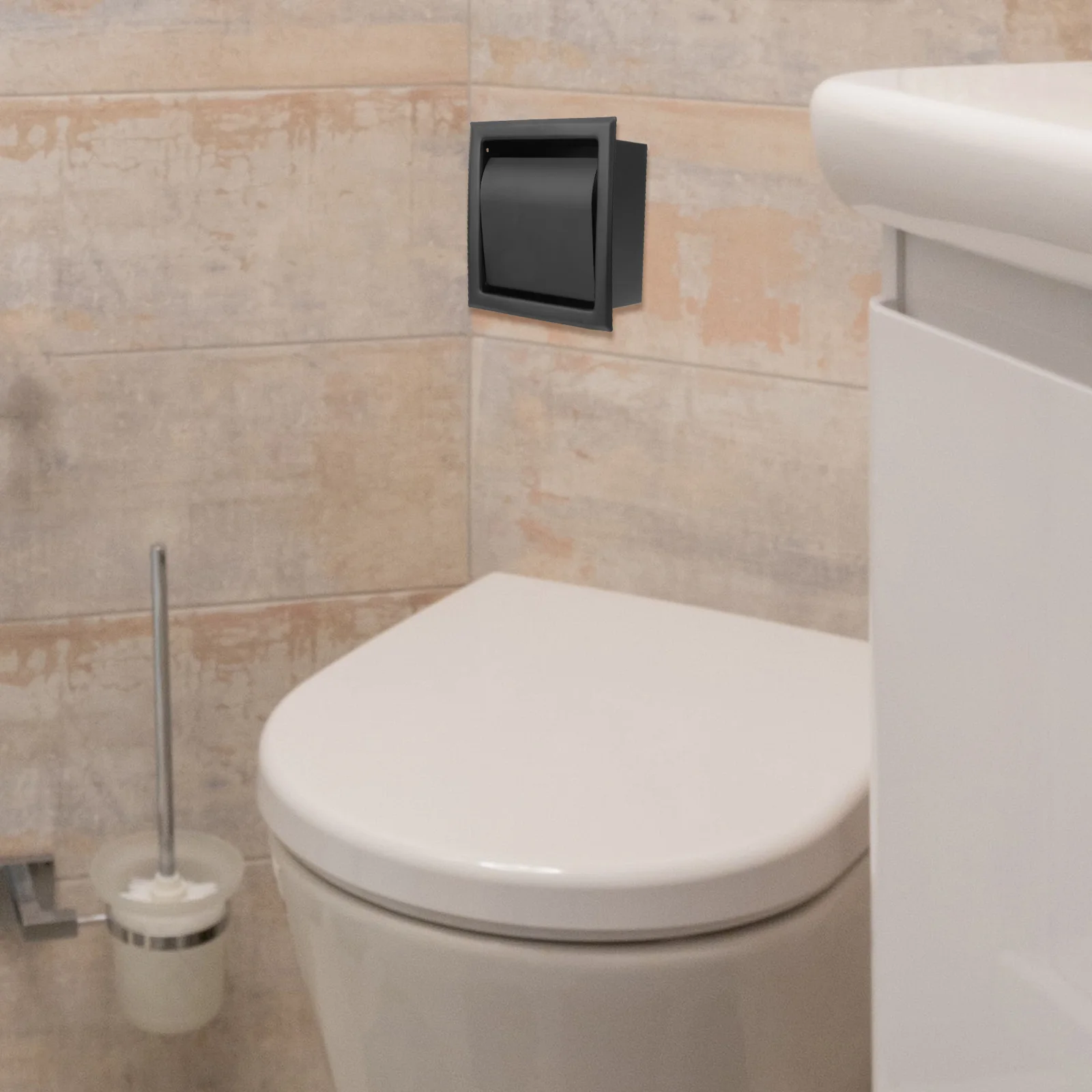 

Stainless Steel Toilet Roll Paper Box Bathroom Holder Tissue Storage Rack Towel Carton