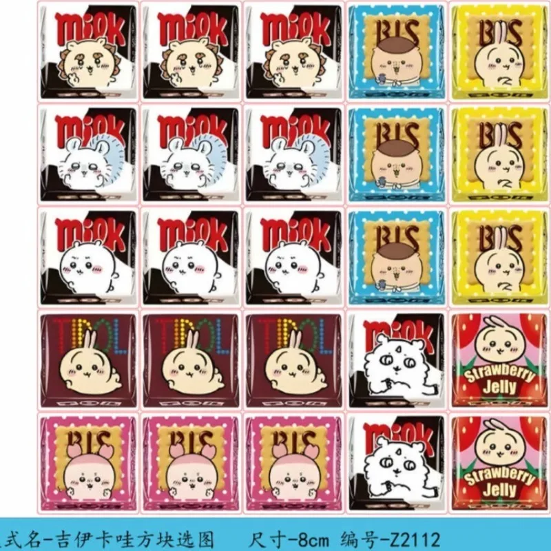 

Popular anime ちいかわ 치이카와 Chiikawa acrylic patch 2/4/6/8cm handmade DIY hair clip key chains charms brooch pin accessory material