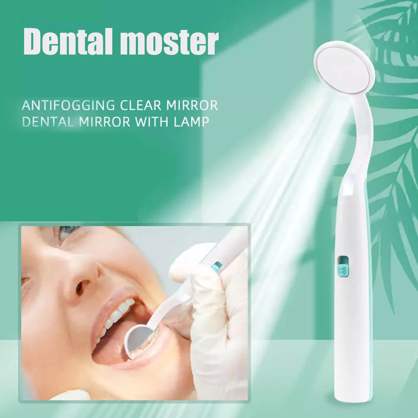 1PCS แบบพกพาทันตกรรมไฟ LED กระจกปากแบบใช้ซ้ำได้ป้องกันหมอกการออกแบบสดใสการตรวจสอบช่องปากเครื่องมือทันตแพทย์เกรดสุขอนามัยเครื่องมือ