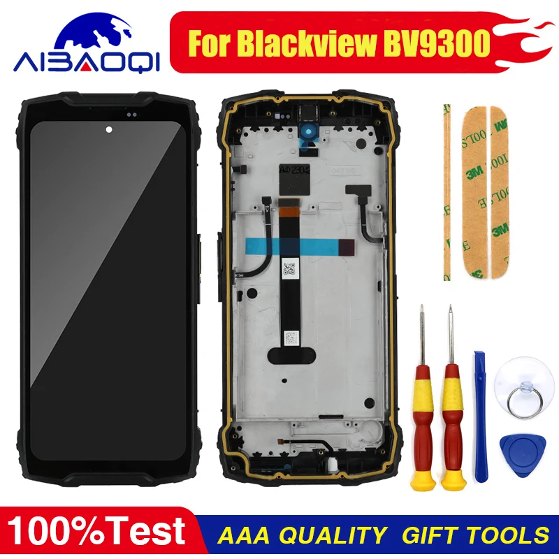 Новый оригинальный сенсорный экран XUNQIYI для Blackview BV9300 BV9300 Pro, ЖК-дисплей с рамкой, крышка аккумулятора, отличные запасные части Новый оригинальный сенсорный экран XUNQIYI для Blackview BV9300 BV9300 Pro, ЖК-дисплей с рамкой, крышка аккумулятора, отличные запасные части