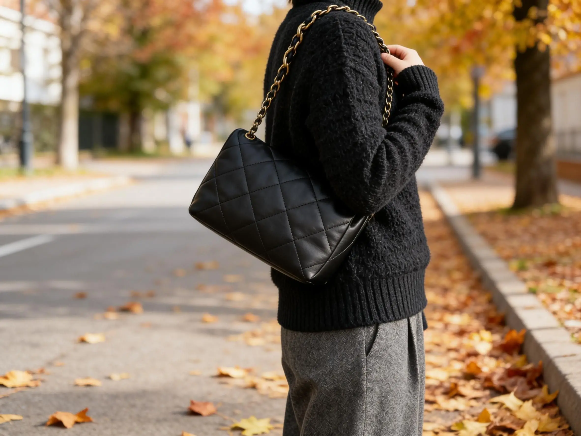 

Fashion vintage crossbody bag, single shoulder chain, quilted pattern, luxury handbag