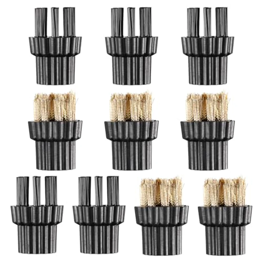 

Household Cleaning Brass Brush Replacement Efficient Cleaning Brush Set Comfortable Grip Compatible With Steam Cleaners