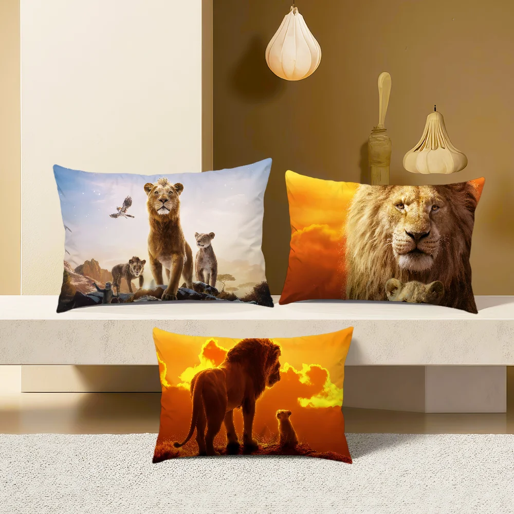 فيلم الرسوم المتحركة لطيف m-Mufasa الأسد k-King dn غطاء وسادة مستطيل أريكة المنزل غرفة المعيشة مكتب hogar مقهى المخدة