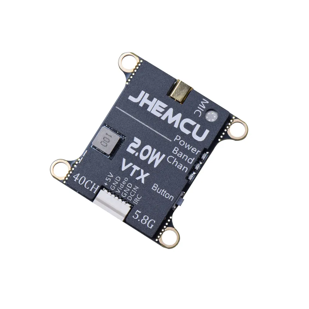 2W 5.8GHz FPV Transmitter 40CH Switchable 25-2000mW Output, 2-6S 30.5x30.5mm w/ Current Sensor for RC Airplane Long Range