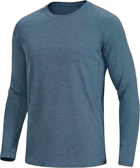 Pioneer Camp Men's Long Sleeve Shirt Quick Dry Moisture Wicking Workout Tee Shirts Lightweight Athletic Tshirts Running Gym