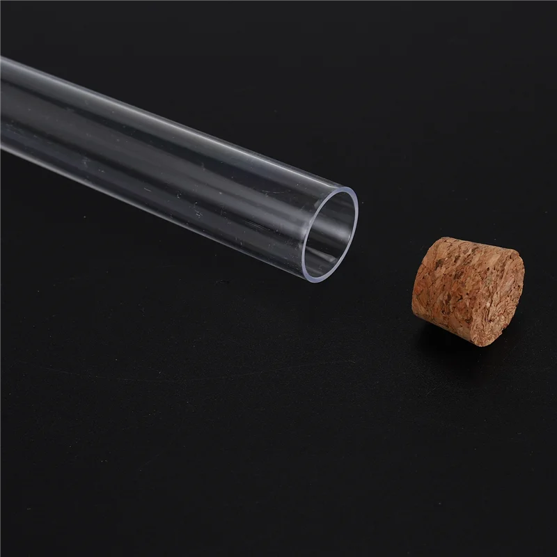 

50 шт., 20X150 мм, 30 мл, пластиковая пробирка с пробкой, прозрачная свадебная подарочная трубка, упаковка, пробирка