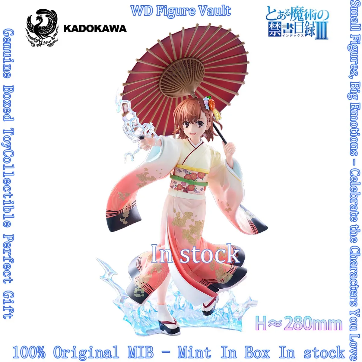 Kadokawa KDcolle A Certain Scientific Railgun T Misaka Mikoto Furisode Ver. 1/7 Scale Figure Model Genuine Toy Gift