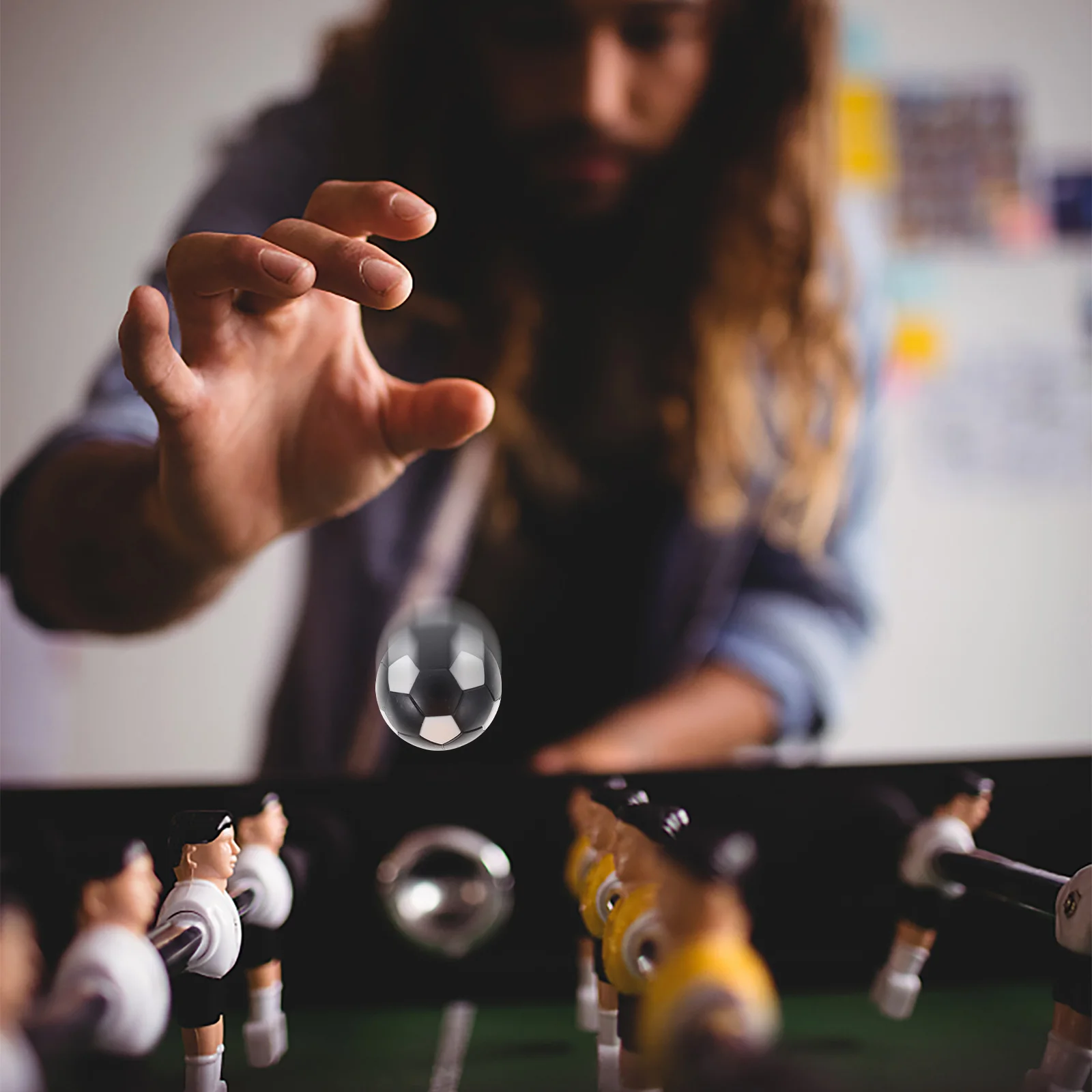 10 قطع من كرات كرة القدم البلاستيكية الصغيرة لكرات كرة القدم مجموعة بديلة مدمجة لطاولة ملحقات ألعاب كرة القدم المكتبية #1