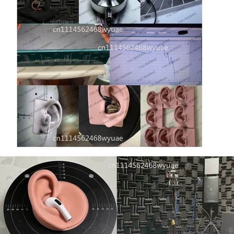 Headphone Curve Tester Ear IEC711 318-4 Artificial Ear, Frequency Response Curve Waterfall Diagram