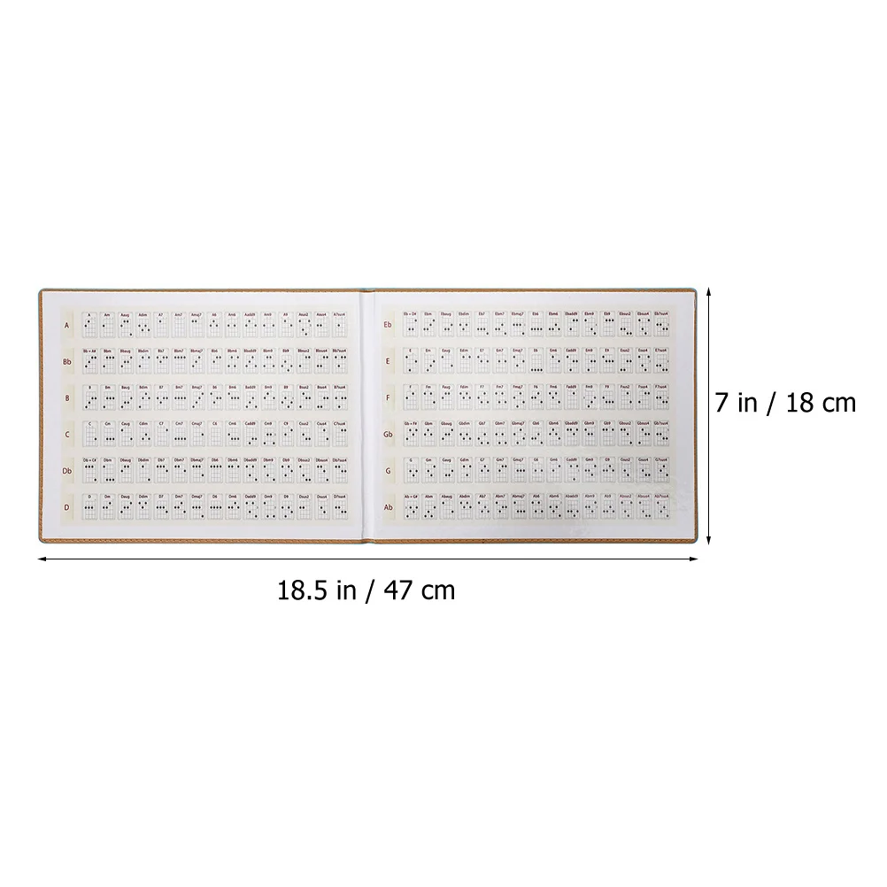 Ukulele Chord Practice Chart Clear Printing Durable PU Paper Useful Guide for Beginners Ukulele Chord Diagram Poster