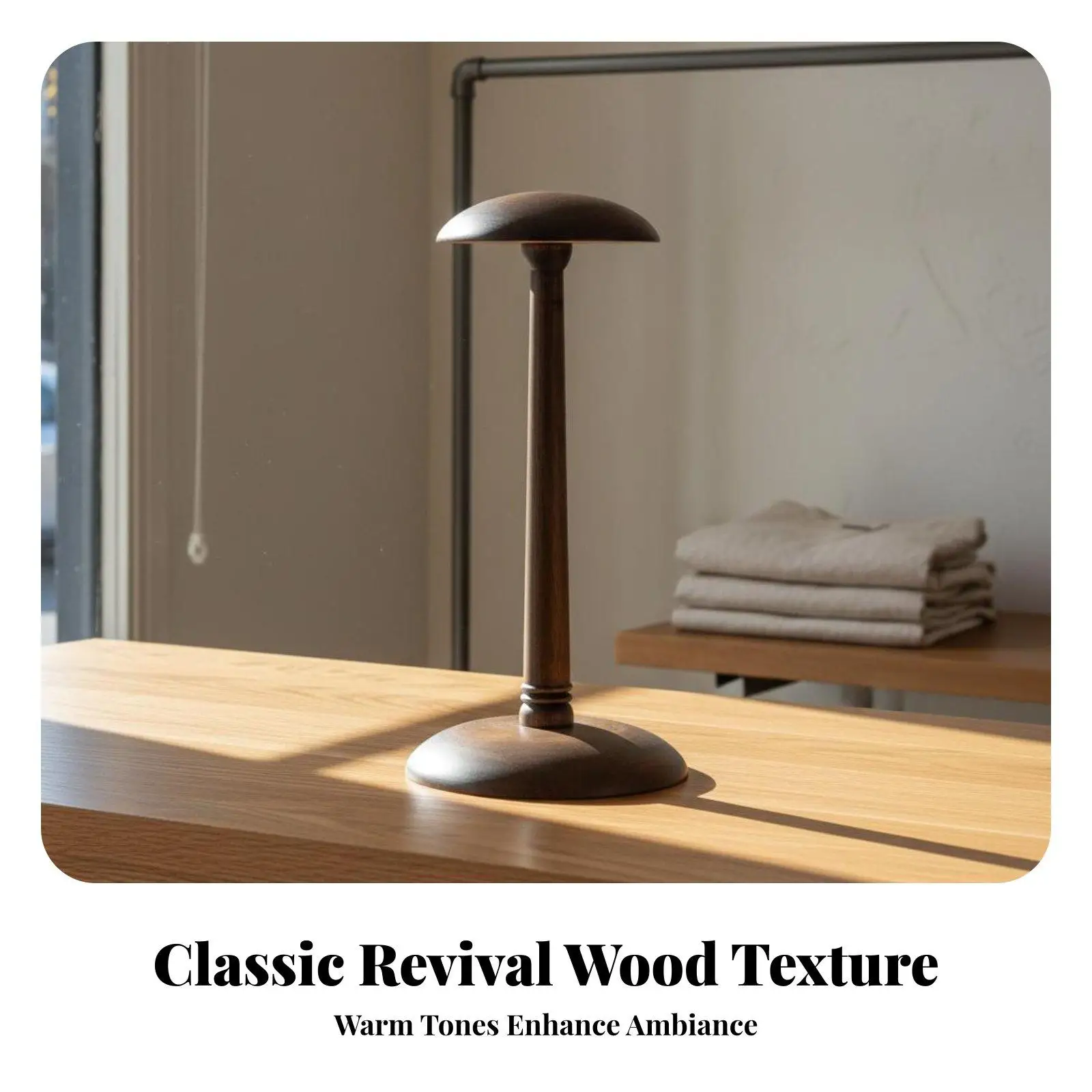 Wooden Hat Rack Display Stand for Fedora Winter Caps Shape Keeper Rustic Tabletop Holder for Home Closet Shelves Boutique