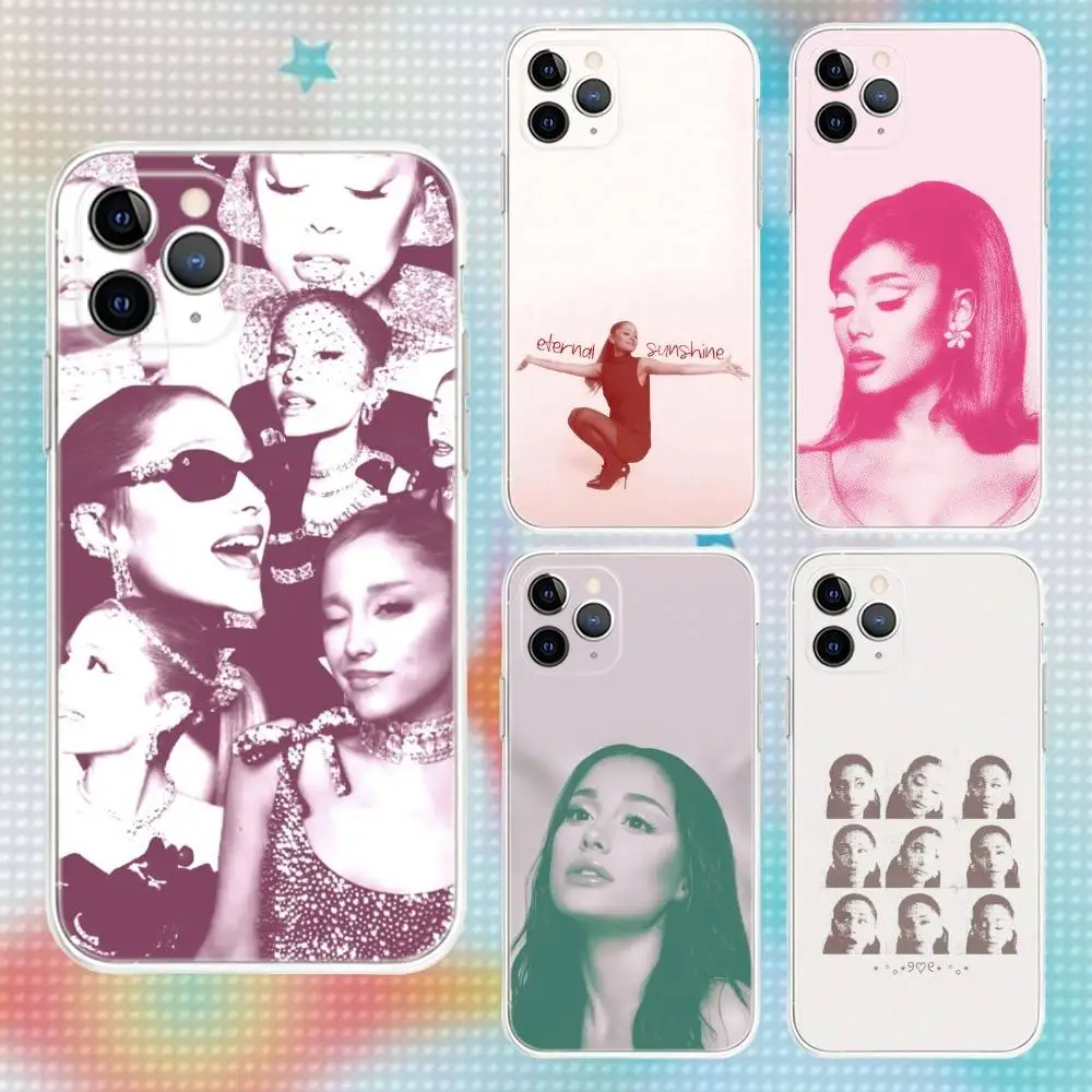 Funda de teléfono Ariana Grande Twilight Zone para iPhone 16,15,14,13,12,11 Pro,Max,Plus,X,XS,XR,SE,Mini silicona transparente suave