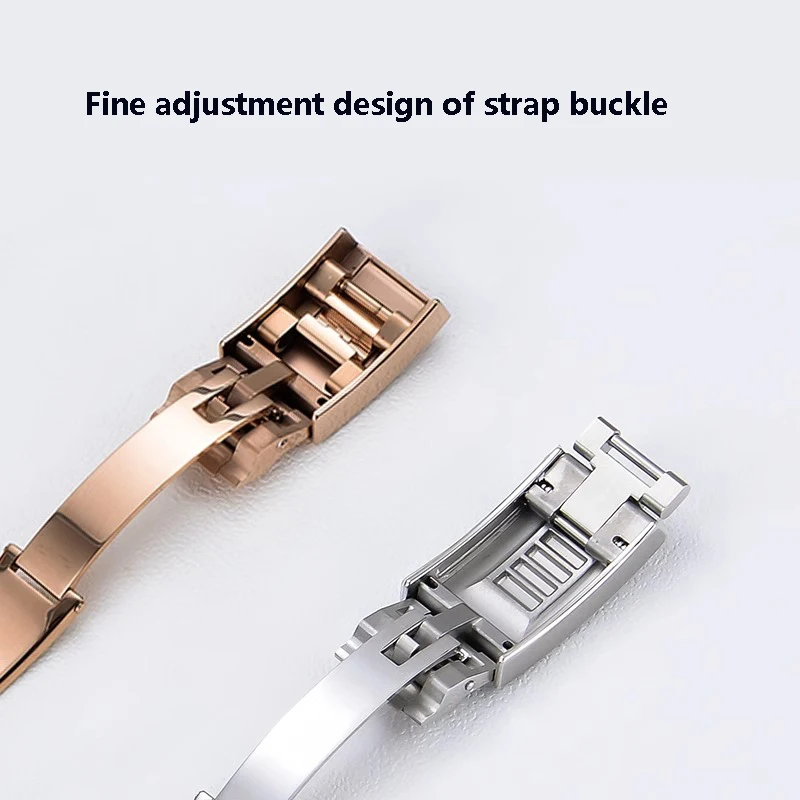 Watch Band Glidelock Clasp For Rolex DAYTONA SUBMARINER GMT Yacht-Master New Water Ghost  Fine-tuning Pull Button Buckle 16mm