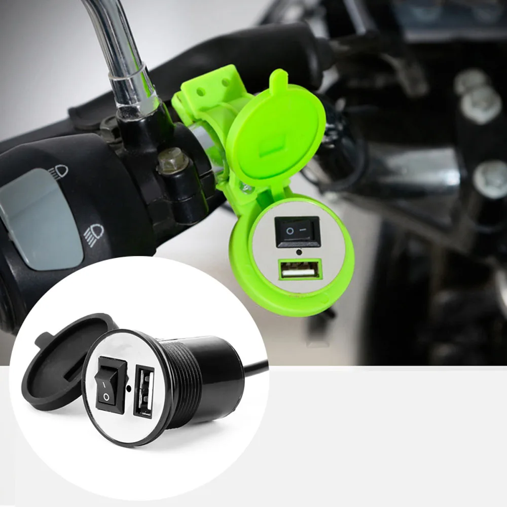 Supply Waterproof USB Port 12V Motorbike Motorcycle Charger Vehicle Parts Motorcycle Handlebar Charger Motorcycle Accessories