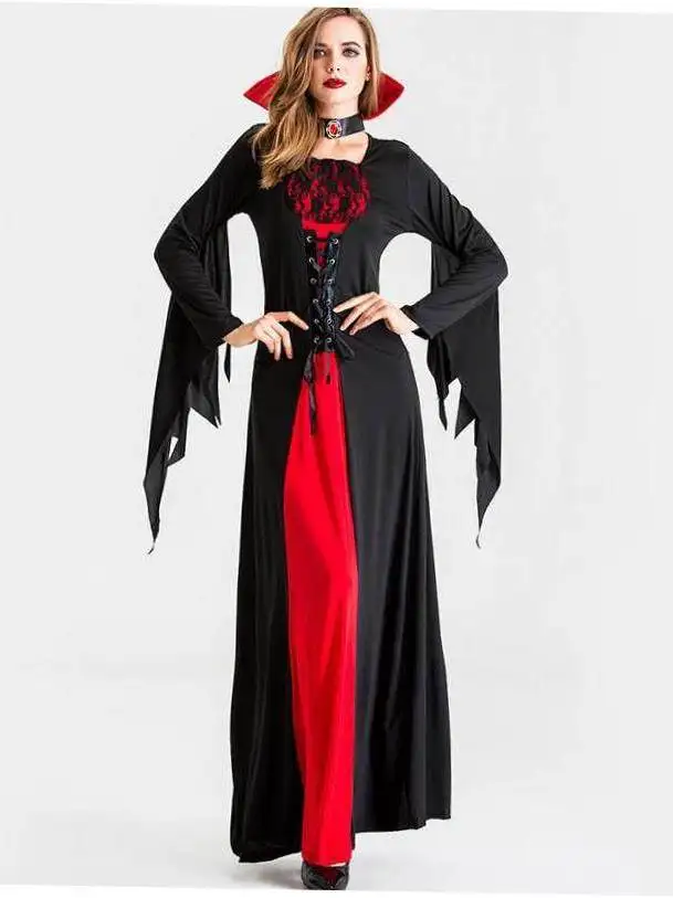 

Halloween Demon Bride Reaper Wizard Cosplay Costume Women's Traditional Chinese Stage Performance Silk Outfit