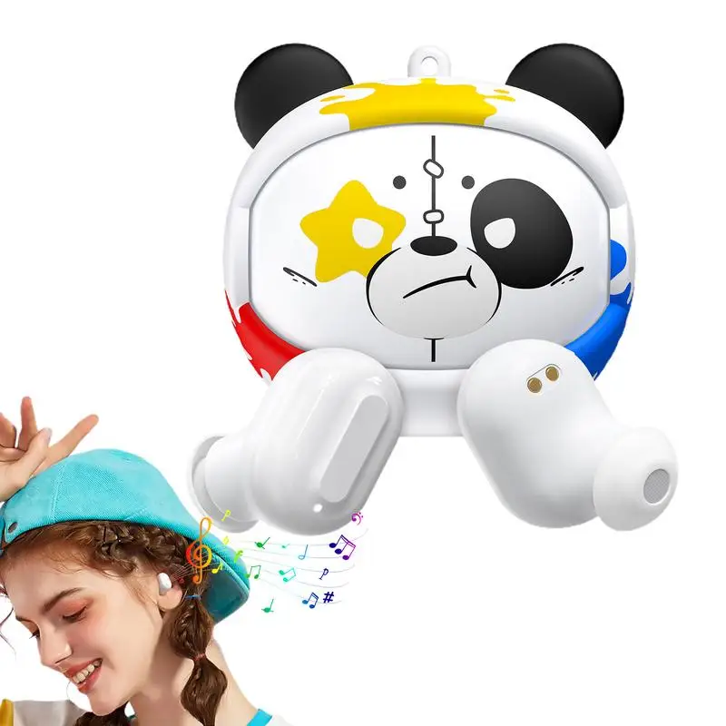 In-Ear Earbuds Outdoor Panda-Themed Game Headset Noise Reduction Sports Headphones For Long Journey Daily Commute Walking