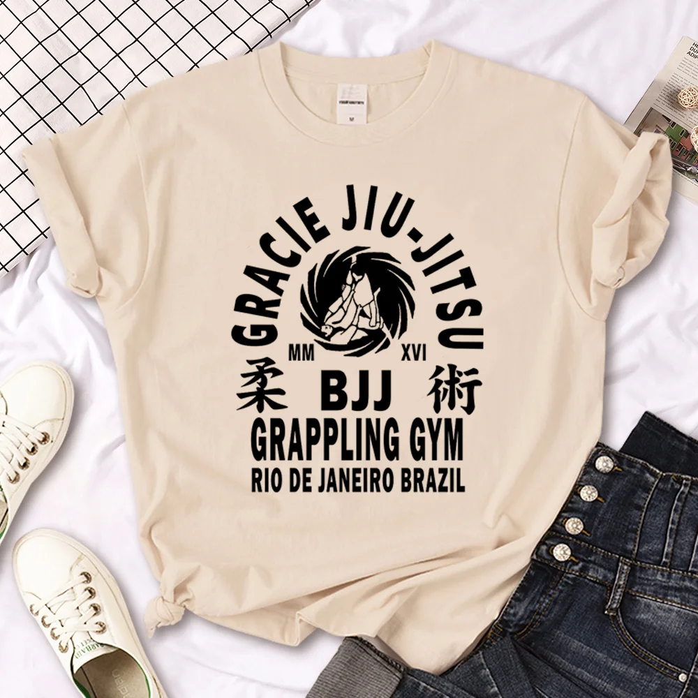 Bjj Jiu Jitsu t shirt women designer streetwear harajuku t shirt girl comic harajuku clothes