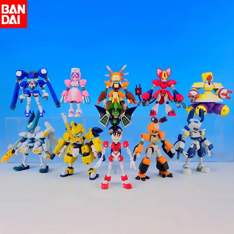 Bandai Kawaii Action Figure Gashapon Toys Medarot Series Super Movable Assembled Model Ornament Toys Gift For Children