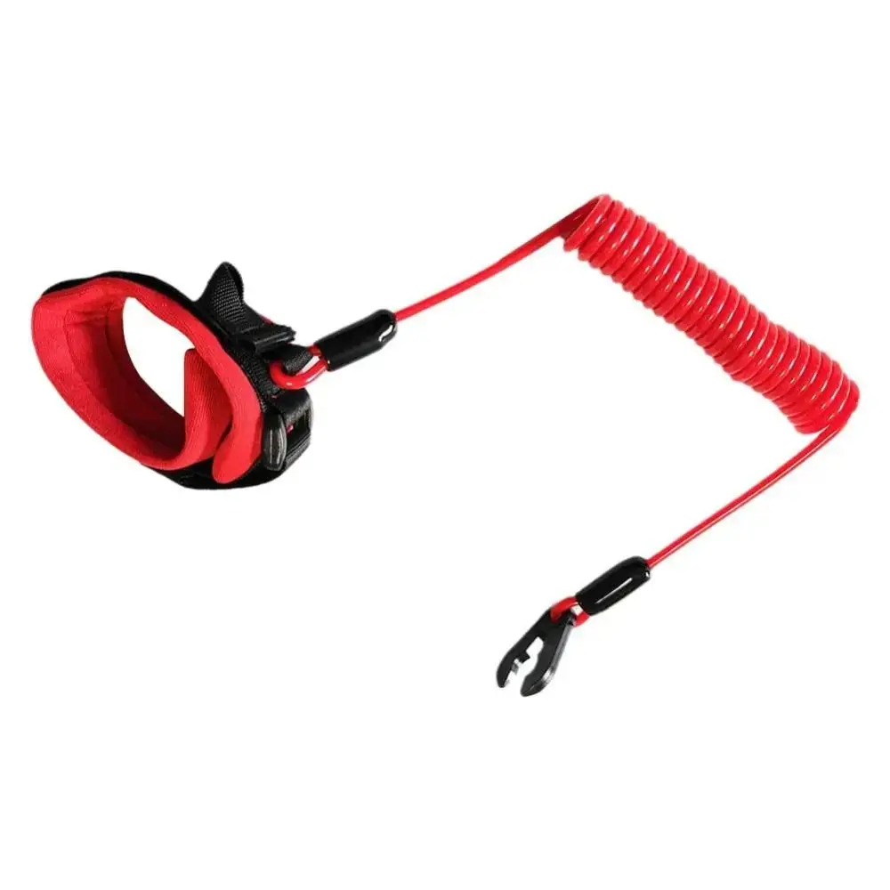 Interrupteur d'arrêt de moteur de bateau extensible, corde à clé universelle de 1.6m, moteur hors-bord de bateau, interrupteur d'arrêt, corde d'extinction Portable