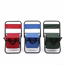 1PC Portable Folding Camping With Box Chair Ultralight Detachable Beach Fishing Chair Outdoor Hiking Picnic Travel Mazar Stool