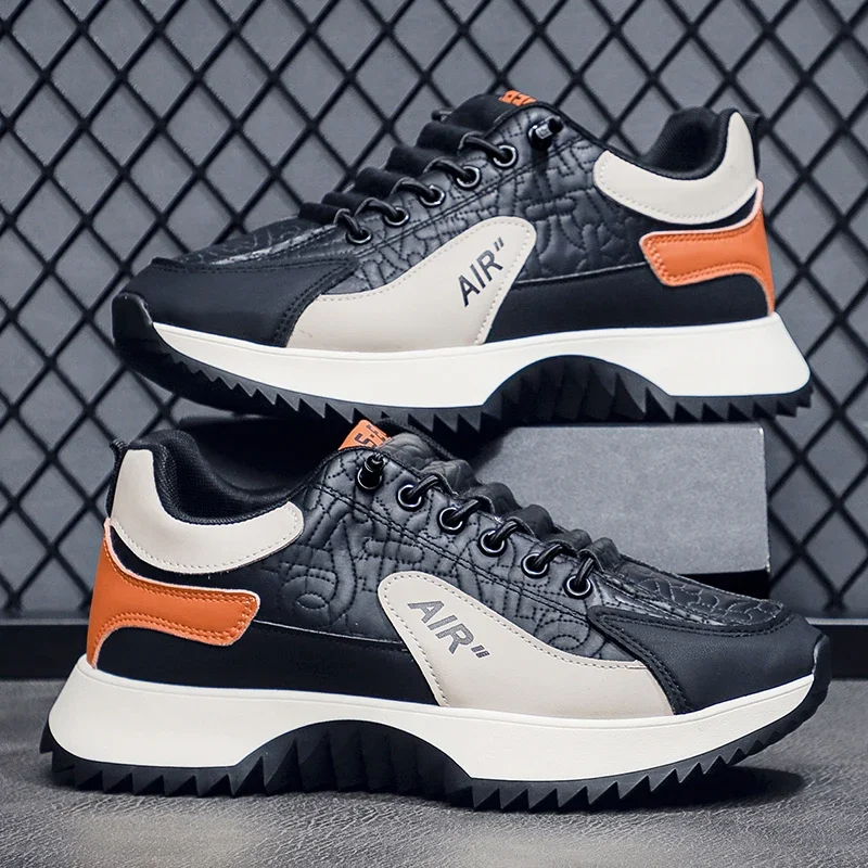 

Sneakers Men Spring and Autumn All Casual Shoe New Men's Anti-slip Wear Running Light Sports Shoe Thick Soled Men's Shoes
