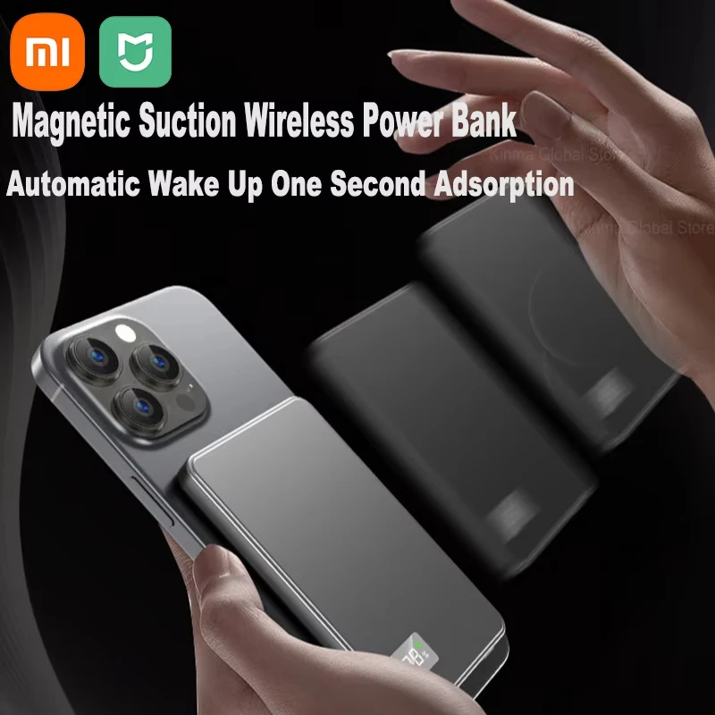 Xiaomi 500000mAhPD22.5W شحن سريع محمول مغناطيسي لاسلكي قوة البنك بطارية خارجية ل Magsafe آيفون سامسونج