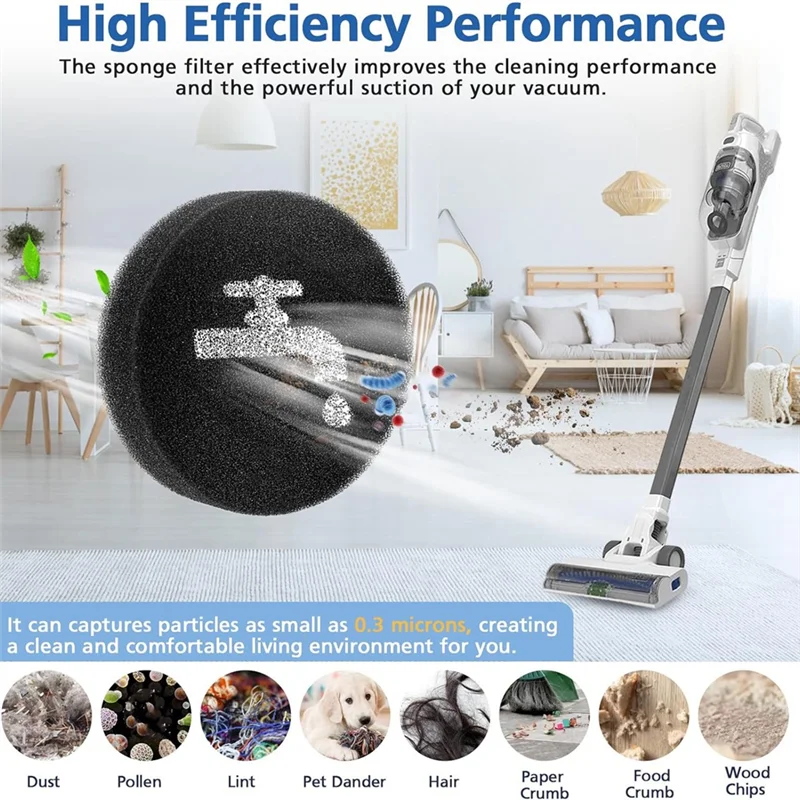 A39T-Filter Replacement Compatible For BLACK+DECKER POWERSERIES+ 16V / 20V Cordless Stick Vacuum Models BHFEA420J Easy To Use