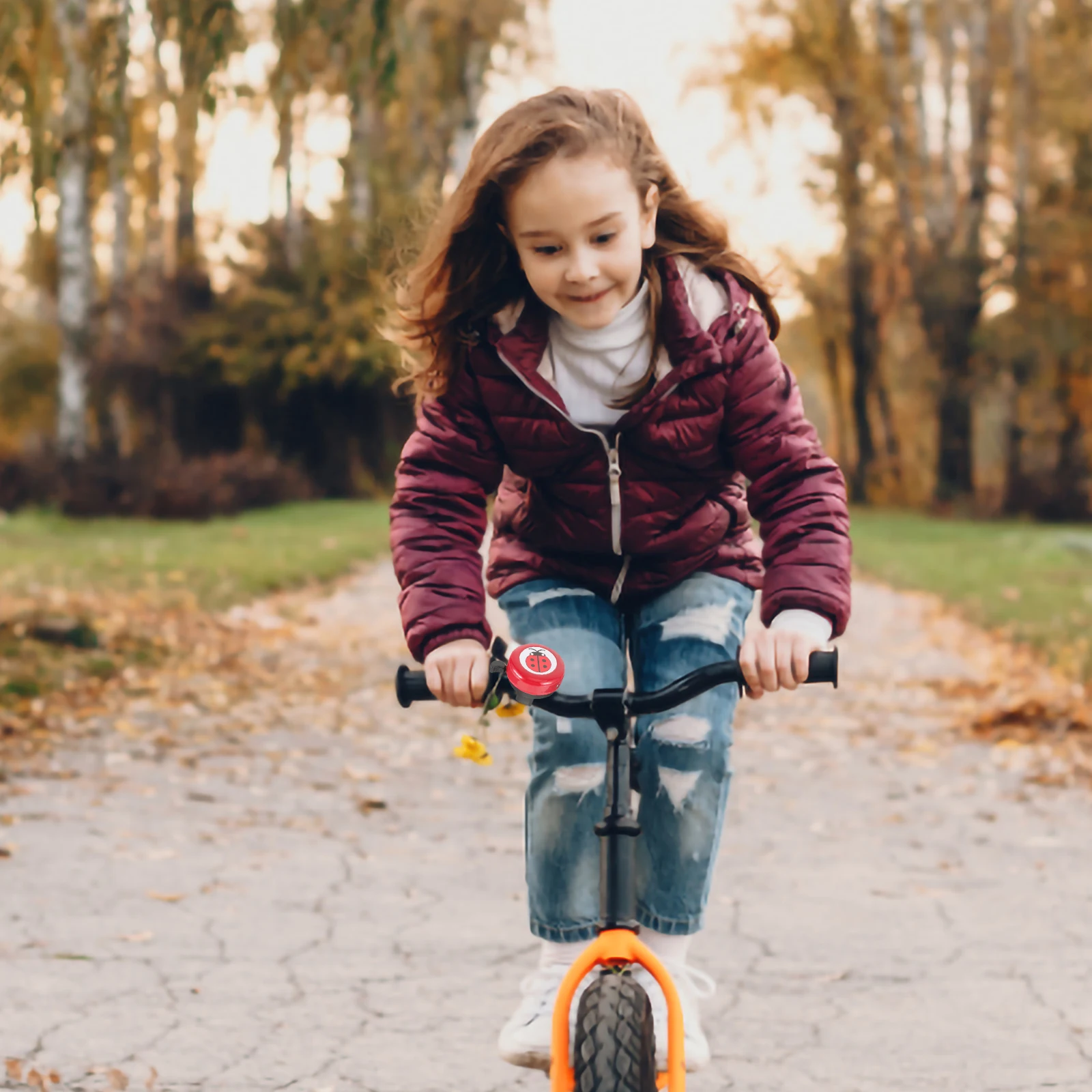 

1pc Kids Bike Loud Cartoon Bicycle Bell Ring Reusable Toddler Bells Durable Abs Anti-Rust Scooter Bell For Children Cycling