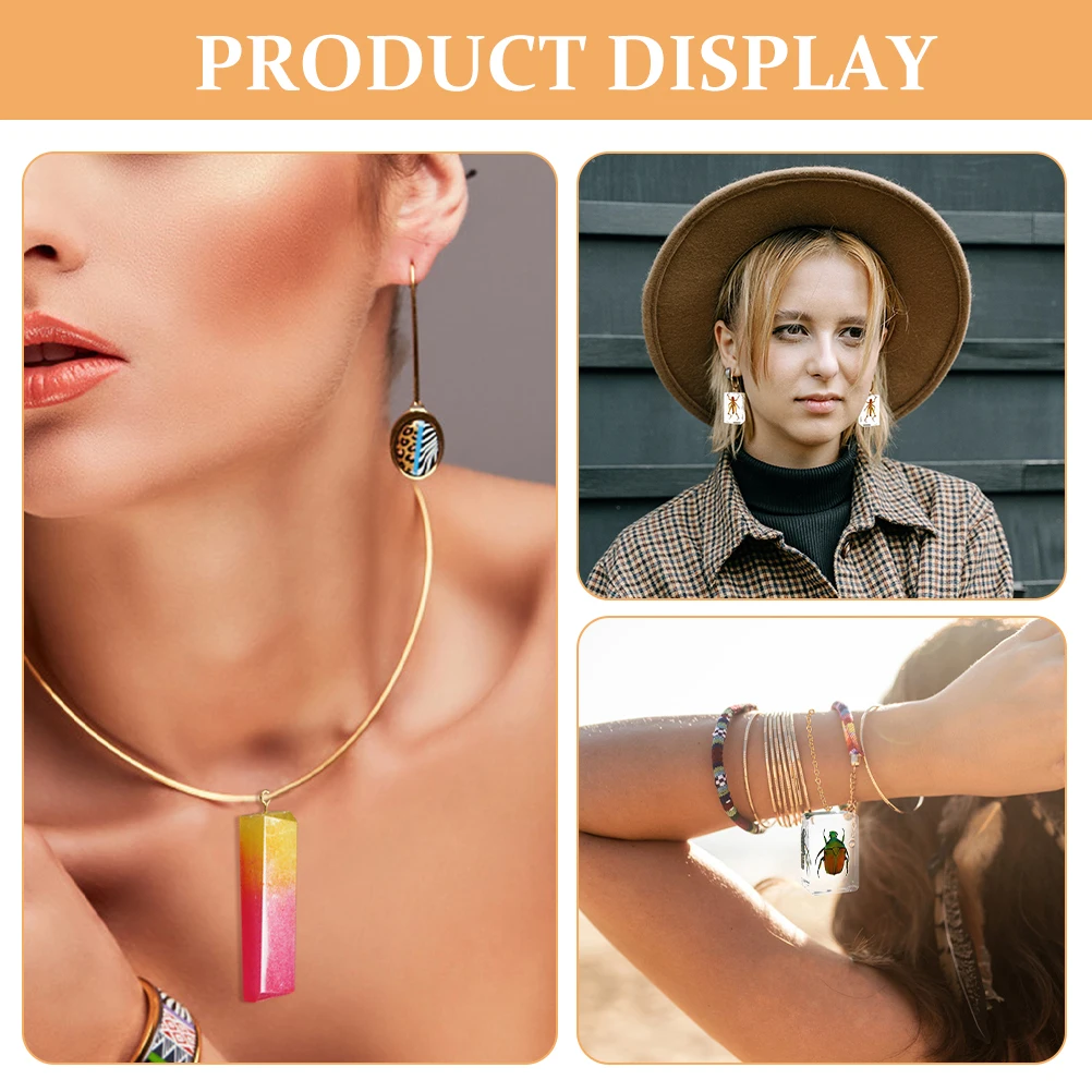 

20pcs Epoxy Mold Sheets Clear Resin Craft Material For Jewelry Making Diy Plastic Molds Thin Film Diy Supplies