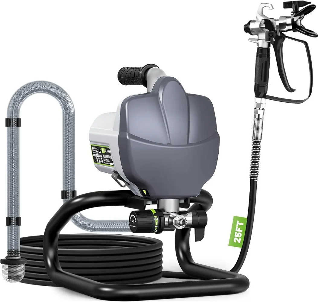 

7/8HP 780W High Efficiency Airless Stand Sprayer, 3000PSI with Cleaning Kits for Painting Home Interior Exterior Walls