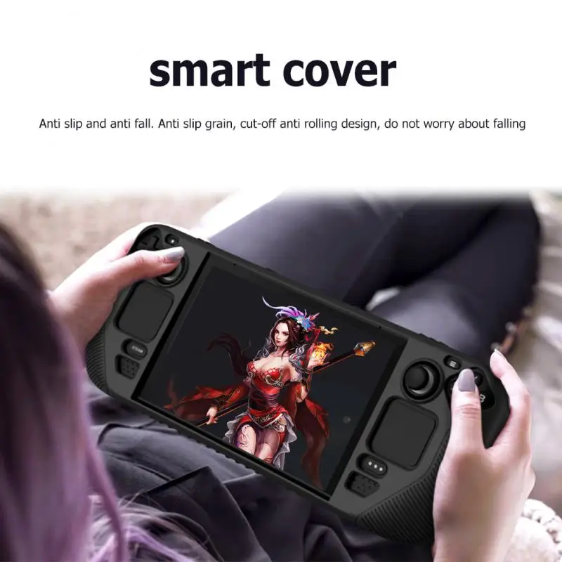 Anti-Scratch Silicone Shell Protetor, Game Console Acessórios, Steam Deck Case, Capa de Proteção Macia, 2 Pcs, 4Pcs