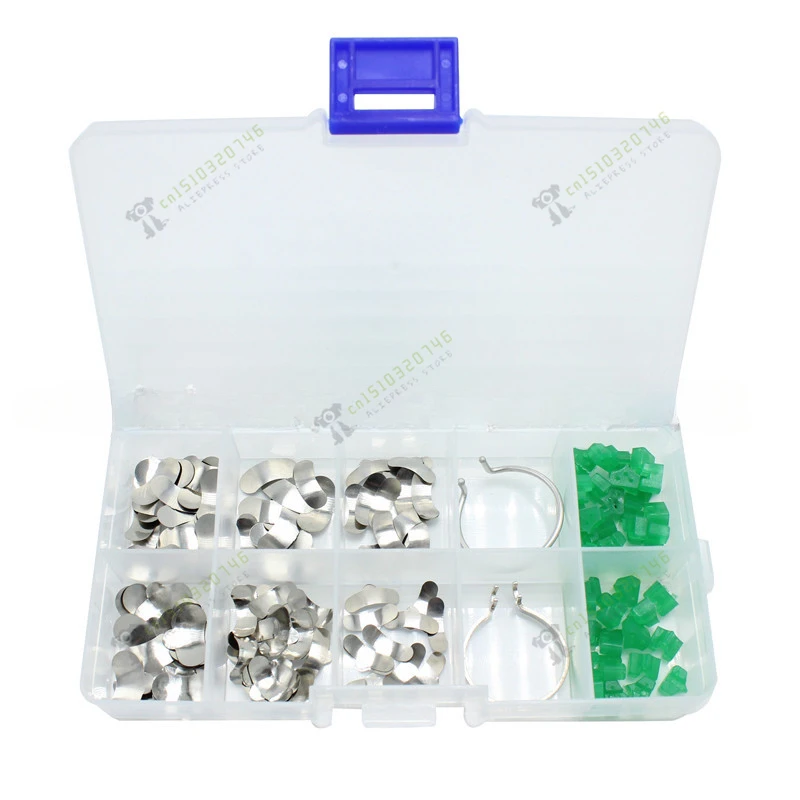 

Dental Douban Matrix Holders Suit 100 Pieces Douban Matrix Holders 40 Green Triangle Suit Dental Orthodontic