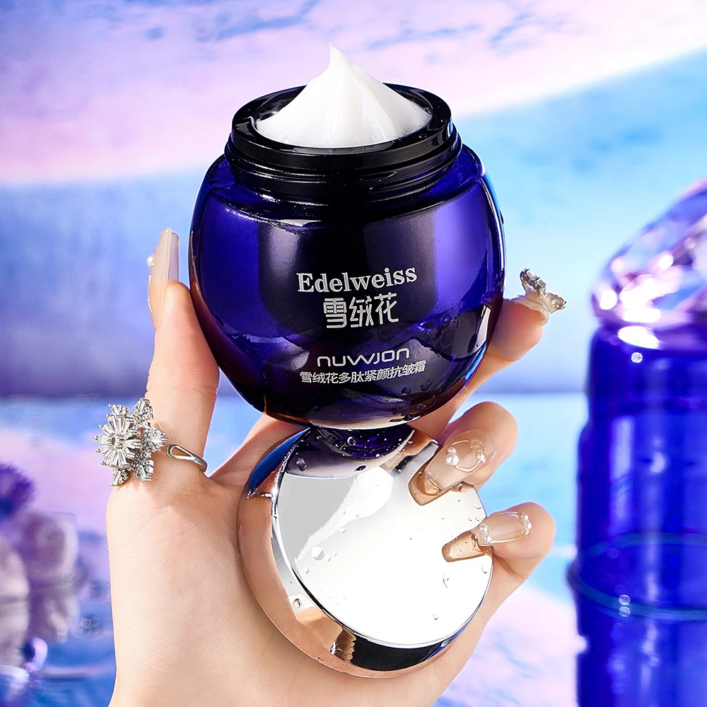 

Edelweiss Peptide Tightening Wrinkles Cream Increases Elasticity Moisturizing Anti Aging Brushed Face Cream Skin Care Day Cream