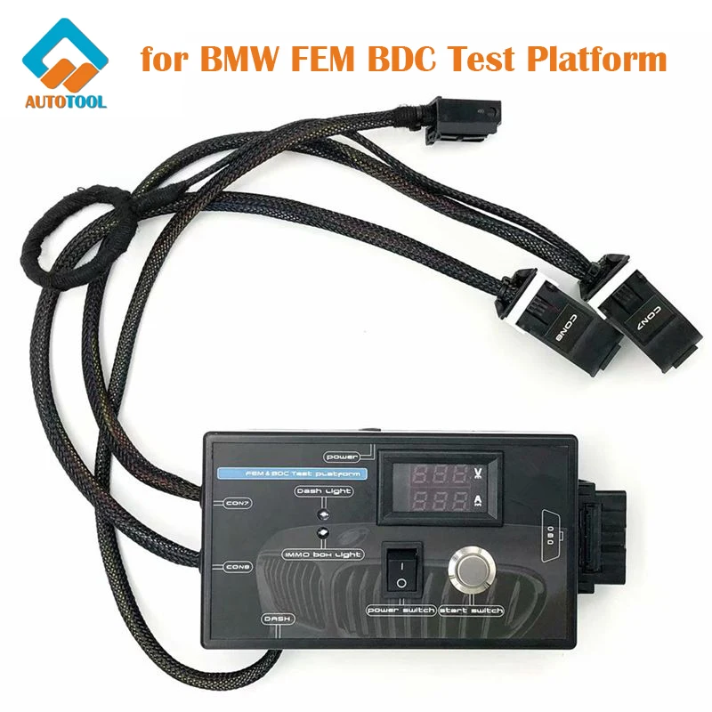 

For BMW FEM BDC New Type Test Platform Key Programming Ecu Coding F20 F30 F35 X5 X6 I3 FEM BDC Module Black Case High Quality