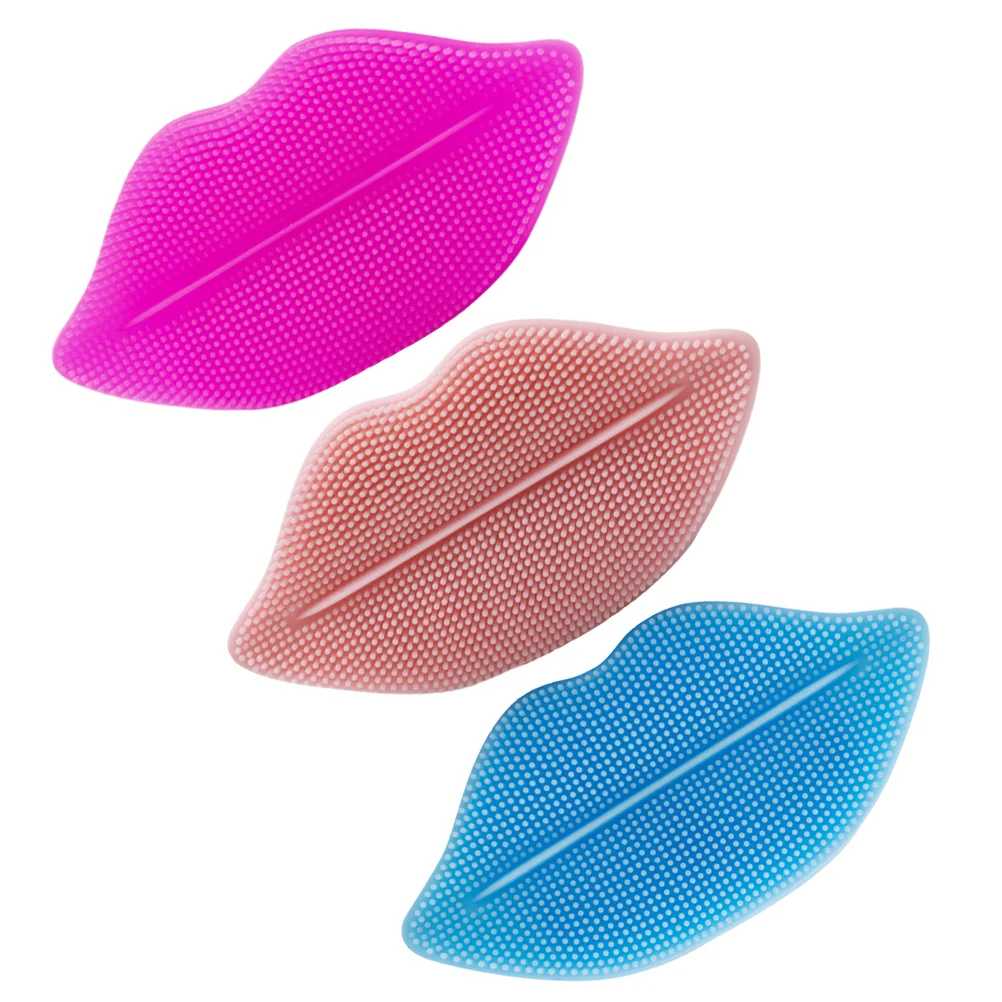 3 Stuks Gezichts Scrub Siliconen Lip Borstel Exfoliator Gezicht Wassen Scrubber Voor Schonere Matte Reiniging Man Miss