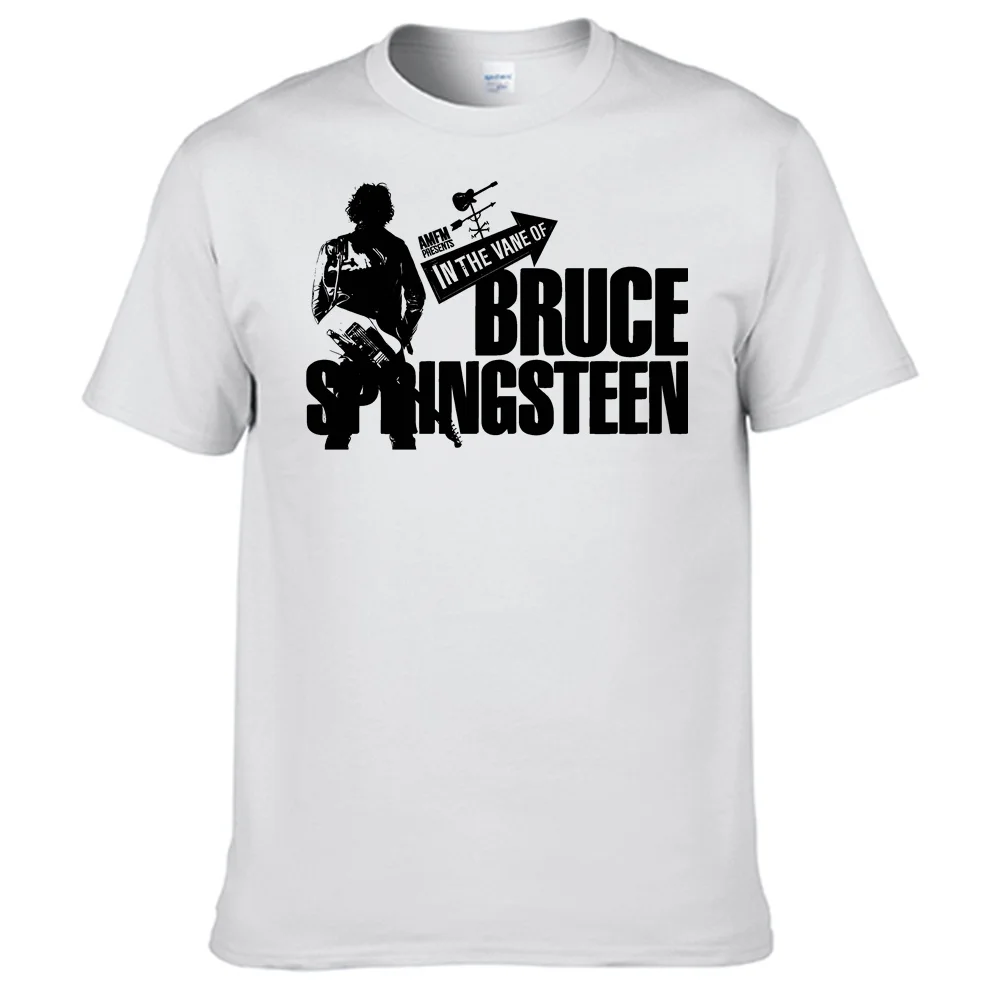 Bruce Springsteen T-shirt 100% Cotton Men Shirt Top Sales