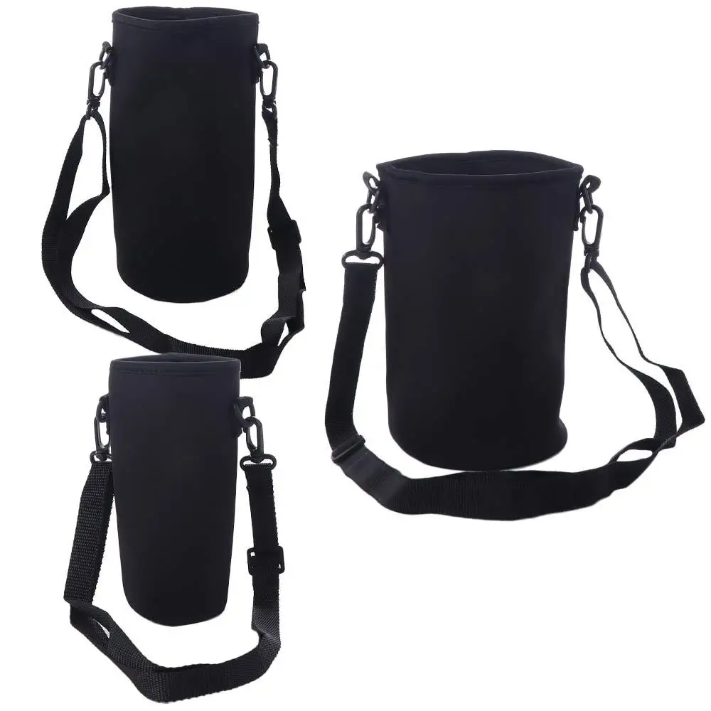 

Holder Pouch 18/36/64oz Sport Cup Covers Bag Black Neoprene Water Bottle Carrier Portable Insulated Mug Bottle Case Water Bottle