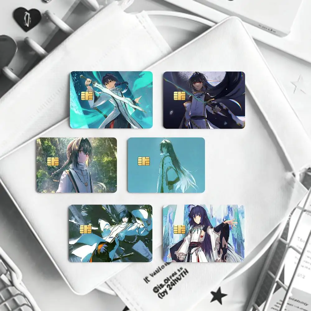 Yamato Takeru Fate Grand Order  Bank Credit Cards Bus Pass Stickers Cool Decoration Waterproof 4PCS Card