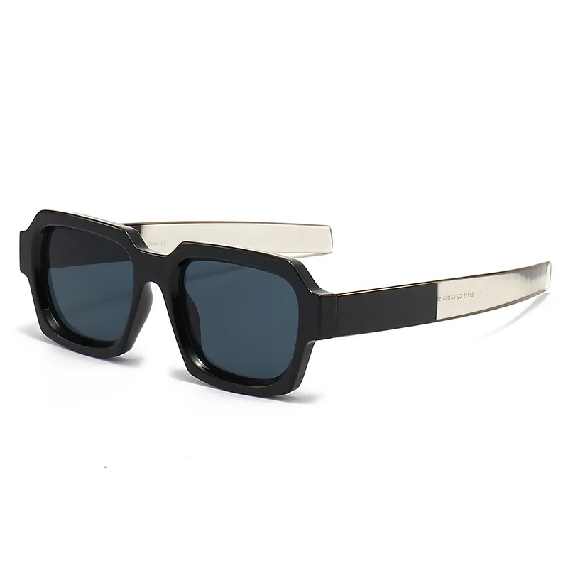 Retro Square Sunglasses Women Brand Designer Vintage Two  display picture 2