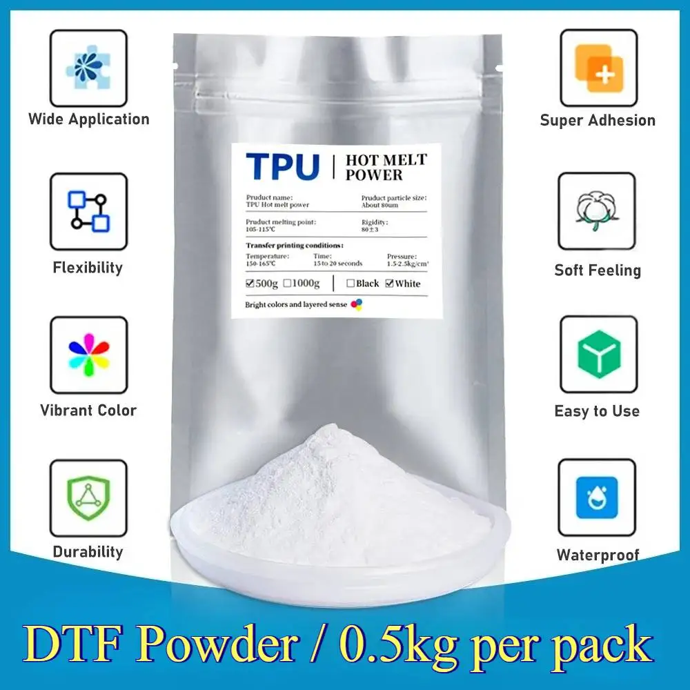 

Hot Melt Printer Powder DTF Powder for DTF Transfer Film Printing DTF Poliamida Powder for Direct To Transfer Film Material