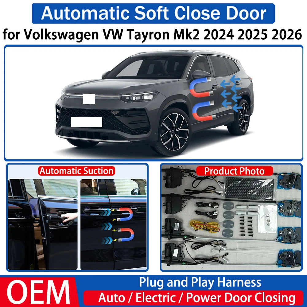 

for Volkswagen VW Tayron Mk2 2024 2025 2026 Car OEM Automatic Soft Close Door Electric Suction Kit Auto Power Closing System