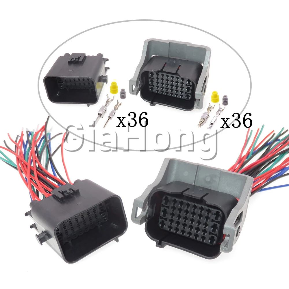 

1 Set 36 Ways Starter Automotive Parts Car ECU Composite Connectors Auto Wire Cable Socket 1743062-2 1743059-2