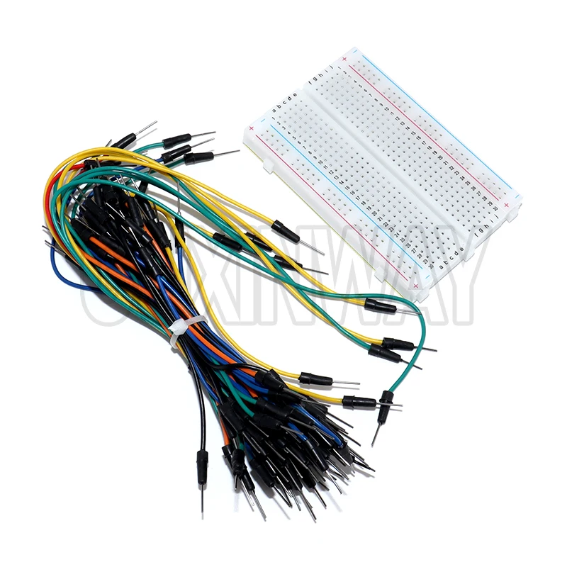 Płytka stykowa MB-102, 400/830 punktów, bezlutowa płytka prototypowa PCB, przewody połączeniowe, zestaw DIY do Arduino