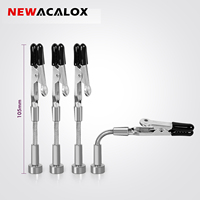 NEWACALOX Mini Metal Flex Arm Magnetic PCB Board Holder Soldering Third Helping Hands Welding Positioner Electronic Repair Tool