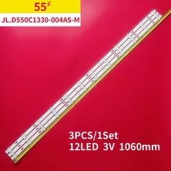 Taśma LED 12 lamp do Kioto Ssm551291 Mg4s55x Ssm501200f Ple-55s08fhd L55M5-AD JL.D550C1330-004AS-M-V03 LVU550CSDX 4C-LB550T-JFA