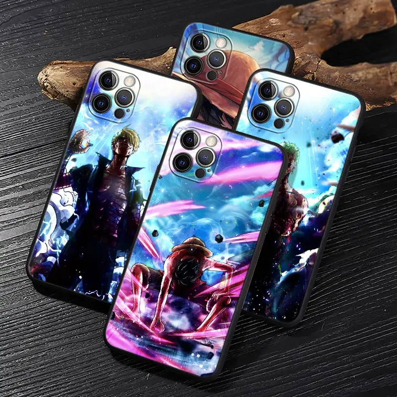 

One Pieces Luffy Zoro Sanji Funda For iphone 17 Case For iPhone 16 15 11 12 13 Mini 17 Pro Max 16 15 Plus 17E 16E Air Soft Cover